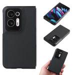 Custodia per telefono in pelle con trama in fibra di carbonio, For OPPO Find N2 Flip, For OPPO Find N2