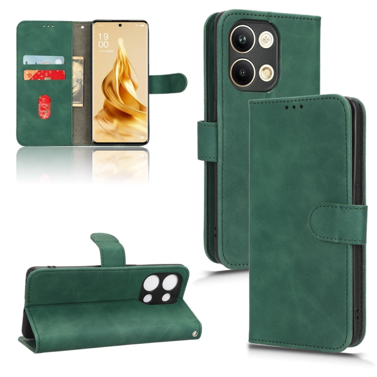 Custodia per telefono in pelle con vibrazione magnetica Skin Feel, For Realme C30 / C33S, For OPPO Reno9 / Reno9 Pro 5G, For OPPO Reno9 Pro+ 5G, For TCL 305i