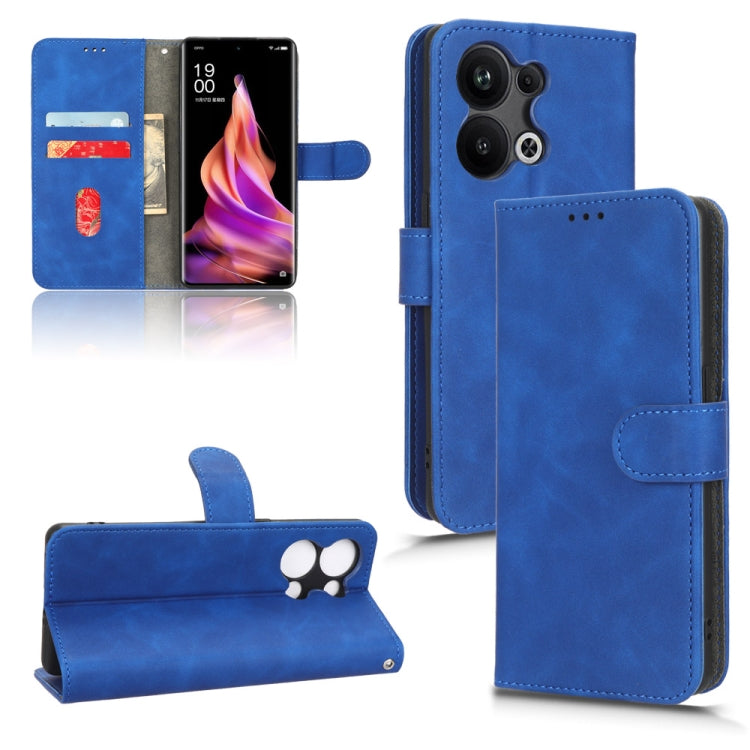 Custodia per telefono in pelle con vibrazione magnetica Skin Feel, For Realme C30 / C33S, For OPPO Reno9 / Reno9 Pro 5G, For OPPO Reno9 Pro+ 5G, For TCL 305i