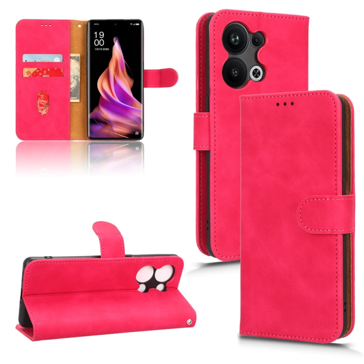 Custodia per telefono in pelle con vibrazione magnetica Skin Feel, For Realme C30 / C33S, For OPPO Reno9 / Reno9 Pro 5G, For OPPO Reno9 Pro+ 5G, For TCL 305i