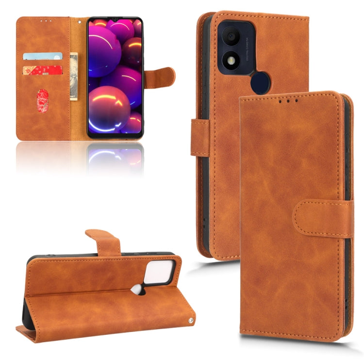 Custodia per telefono in pelle con vibrazione magnetica Skin Feel, For Realme C30 / C33S, For OPPO Reno9 / Reno9 Pro 5G, For OPPO Reno9 Pro+ 5G, For TCL 305i