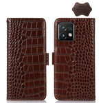 Custodia per telefono in pelle di vacchetta di coccodrillo, For Motorola Moto X40 Pro, For Vivo Y02 4G, For Xiaomi 13 Pro, For Xiaomi 13