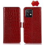 Custodia per telefono in pelle di vacchetta di coccodrillo, For Motorola Moto X40 Pro, For Vivo Y02 4G, For Xiaomi 13 Pro, For Xiaomi 13