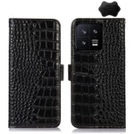 Custodia per telefono in pelle di vacchetta di coccodrillo, For Motorola Moto X40 Pro, For Vivo Y02 4G, For Xiaomi 13 Pro, For Xiaomi 13