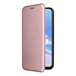 Custodia per telefono in pelle con vibrazione in fibra di carbonio, For OPPO A58 5G, For Realme 10 4G, For Realme 10 Pro, For Realme GT Neo 3T / GT Neo2 5G