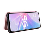 Custodia per telefono in pelle con vibrazione in fibra di carbonio, For OPPO A58 5G, For Realme 10 4G, For Realme 10 Pro, For Realme GT Neo 3T / GT Neo2 5G