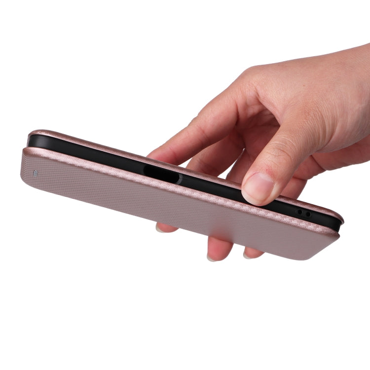 Custodia per telefono in pelle con vibrazione in fibra di carbonio, For OPPO A58 5G, For Realme 10 4G, For Realme 10 Pro, For Realme GT Neo 3T / GT Neo2 5G
