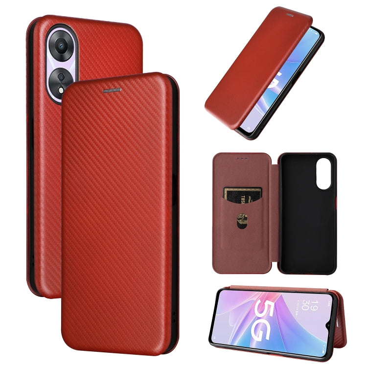 Custodia per telefono in pelle con vibrazione in fibra di carbonio, For OPPO A58 5G, For Realme 10 4G, For Realme 10 Pro, For Realme GT Neo 3T / GT Neo2 5G