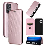 Custodia per telefono in pelle con vibrazione in fibra di carbonio, For OPPO A58 5G, For Realme 10 4G, For Realme 10 Pro, For Realme GT Neo 3T / GT Neo2 5G