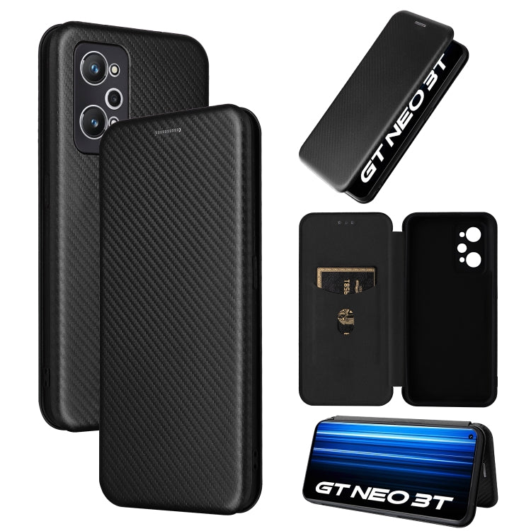 Custodia per telefono in pelle con vibrazione in fibra di carbonio, For OPPO A58 5G, For Realme 10 4G, For Realme 10 Pro, For Realme GT Neo 3T / GT Neo2 5G