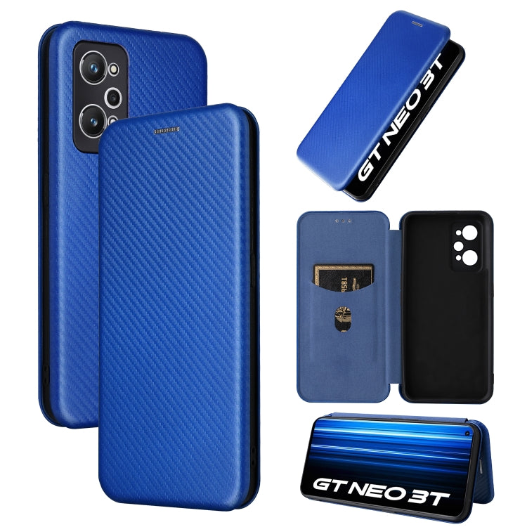 Custodia per telefono in pelle con vibrazione in fibra di carbonio, For OPPO A58 5G, For Realme 10 4G, For Realme 10 Pro, For Realme GT Neo 3T / GT Neo2 5G