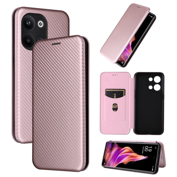 Custodia per telefono in pelle con vibrazione in fibra di carbonio, For OPPO Reno9 / Reno9 Pro 5G, For TCL 40 R 5G, For TCL 40SE, For TCL 405