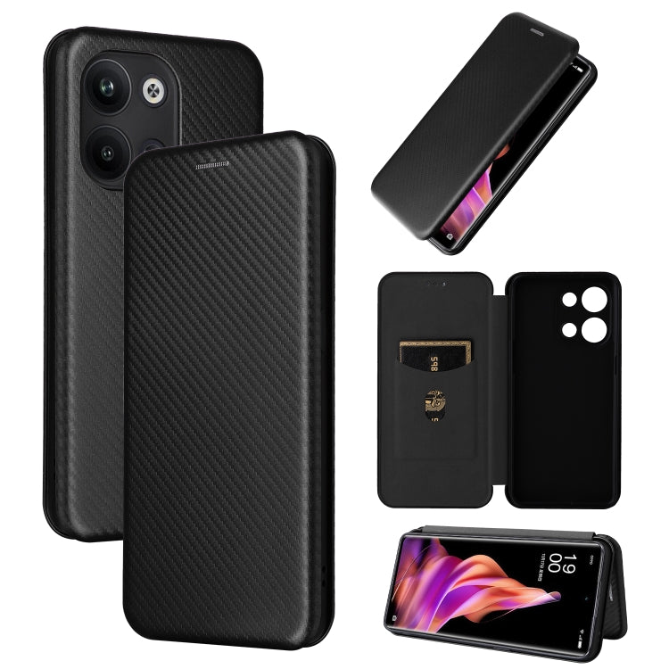 Custodia per telefono in pelle con vibrazione in fibra di carbonio, For OPPO Reno9 / Reno9 Pro 5G, For TCL 40 R 5G, For TCL 40SE, For TCL 405