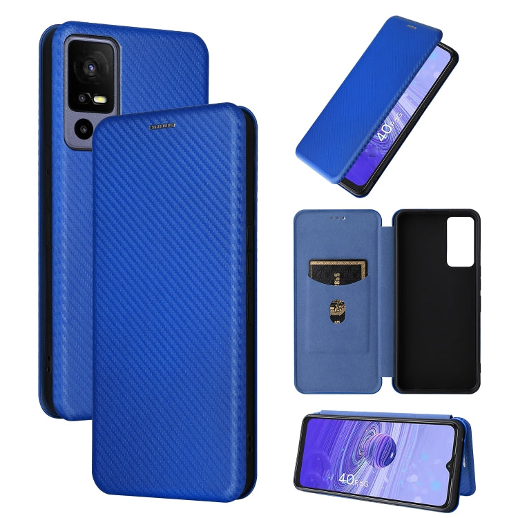 Custodia per telefono in pelle con vibrazione in fibra di carbonio, For OPPO Reno9 / Reno9 Pro 5G, For TCL 40 R 5G, For TCL 40SE, For TCL 405