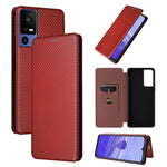 Custodia per telefono in pelle con vibrazione in fibra di carbonio, For OPPO Reno9 / Reno9 Pro 5G, For TCL 40 R 5G, For TCL 40SE, For TCL 405