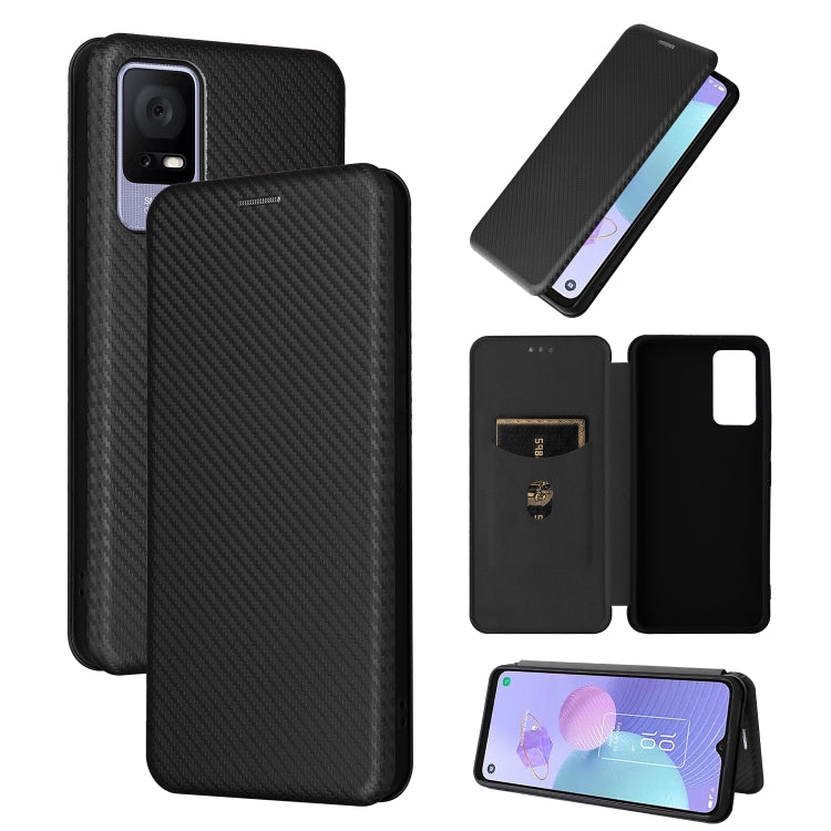 Custodia per telefono in pelle con vibrazione in fibra di carbonio, For OPPO Reno9 / Reno9 Pro 5G, For TCL 40 R 5G, For TCL 40SE, For TCL 405