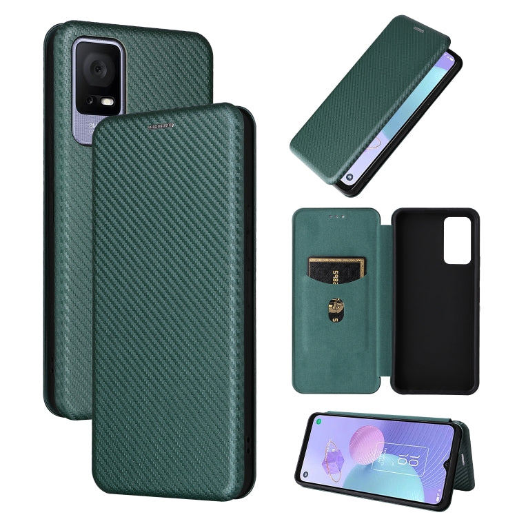 Custodia per telefono in pelle con vibrazione in fibra di carbonio, For OPPO Reno9 / Reno9 Pro 5G, For TCL 40 R 5G, For TCL 40SE, For TCL 405