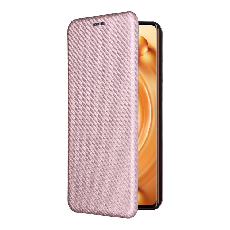 Custodia per telefono in pelle con vibrazione in fibra di carbonio, For vivo X80 Pro 5G, For vivo X90 Pro+ 5G, For Fujitsu Arrows N F-51C, For Google Pixel 7a