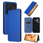 Custodia per telefono in pelle con vibrazione in fibra di carbonio, For vivo X80 Pro 5G, For vivo X90 Pro+ 5G, For Fujitsu Arrows N F-51C, For Google Pixel 7a