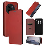 Custodia per telefono in pelle con vibrazione in fibra di carbonio, For vivo X80 Pro 5G, For vivo X90 Pro+ 5G, For Fujitsu Arrows N F-51C, For Google Pixel 7a
