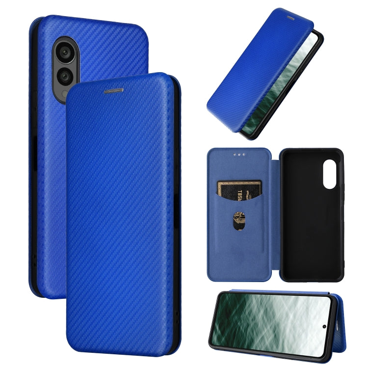 Custodia per telefono in pelle con vibrazione in fibra di carbonio, For vivo X80 Pro 5G, For vivo X90 Pro+ 5G, For Fujitsu Arrows N F-51C, For Google Pixel 7a