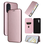 Custodia per telefono in pelle con vibrazione in fibra di carbonio, For Huawei nova 10, For Ulefone Note 14, For Samsung Galaxy A34 5G, For Samsung Galaxy A54 5G