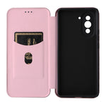 Custodia per telefono in pelle con vibrazione in fibra di carbonio, For Huawei nova 10, For Ulefone Note 14, For Samsung Galaxy A34 5G, For Samsung Galaxy A54 5G