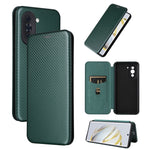Custodia per telefono in pelle con vibrazione in fibra di carbonio, For Huawei nova 10, For Ulefone Note 14, For Samsung Galaxy A34 5G, For Samsung Galaxy A54 5G