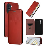 Custodia per telefono in pelle con vibrazione in fibra di carbonio, For Huawei nova 10, For Ulefone Note 14, For Samsung Galaxy A34 5G, For Samsung Galaxy A54 5G