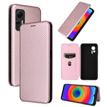 Custodia per telefono in pelle con vibrazione in fibra di carbonio, For Huawei nova 10, For Ulefone Note 14, For Samsung Galaxy A34 5G, For Samsung Galaxy A54 5G