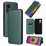 Custodia per telefono in pelle con vibrazione in fibra di carbonio, For Huawei nova 10, For Ulefone Note 14, For Samsung Galaxy A34 5G, For Samsung Galaxy A54 5G