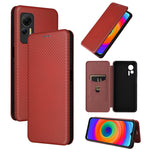 Custodia per telefono in pelle con vibrazione in fibra di carbonio, For Huawei nova 10, For Ulefone Note 14, For Samsung Galaxy A34 5G, For Samsung Galaxy A54 5G