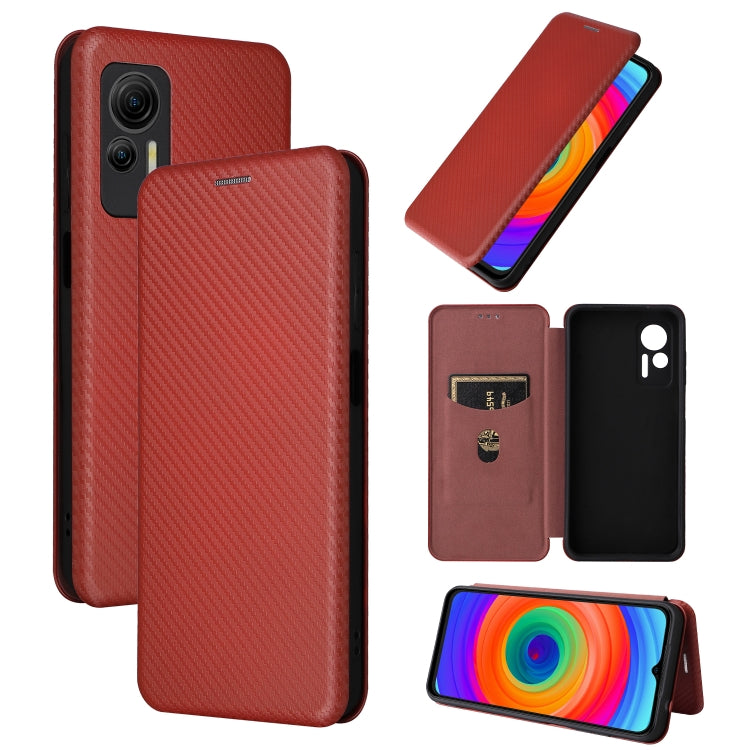 Custodia per telefono in pelle con vibrazione in fibra di carbonio, For Huawei nova 10, For Ulefone Note 14, For Samsung Galaxy A34 5G, For Samsung Galaxy A54 5G