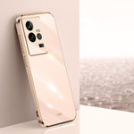 Custodia per telefono in TPU con bordo in oro con placcatura 6D XINLI, For vivo iQOO 11 5G, For Realme 10 Pro 5G, For Realme 10 Pro+