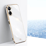 Custodia per telefono in TPU con bordo in oro con placcatura 6D XINLI, For vivo iQOO 11 5G, For Realme 10 Pro 5G, For Realme 10 Pro+