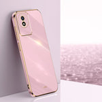 Custodia per telefono in TPU con bordo in oro con placcatura 6D XINLI, For vivo Y02 4G, For Xiaomi Redmi K60, For Xiaomi Redmi K60E