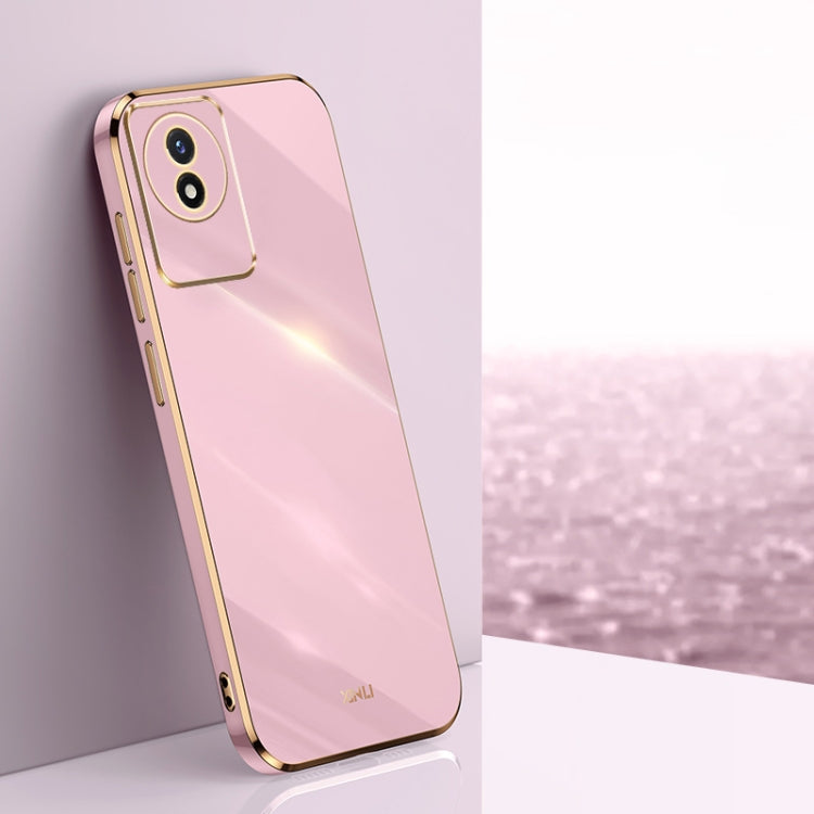 Custodia per telefono in TPU con bordo in oro con placcatura 6D XINLI, For vivo Y02 4G, For Xiaomi Redmi K60, For Xiaomi Redmi K60E