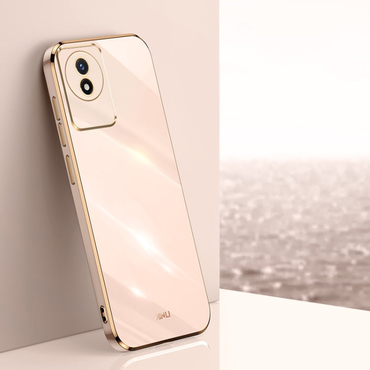 Custodia per telefono in TPU con bordo in oro con placcatura 6D XINLI, For vivo Y02 4G, For Xiaomi Redmi K60, For Xiaomi Redmi K60E