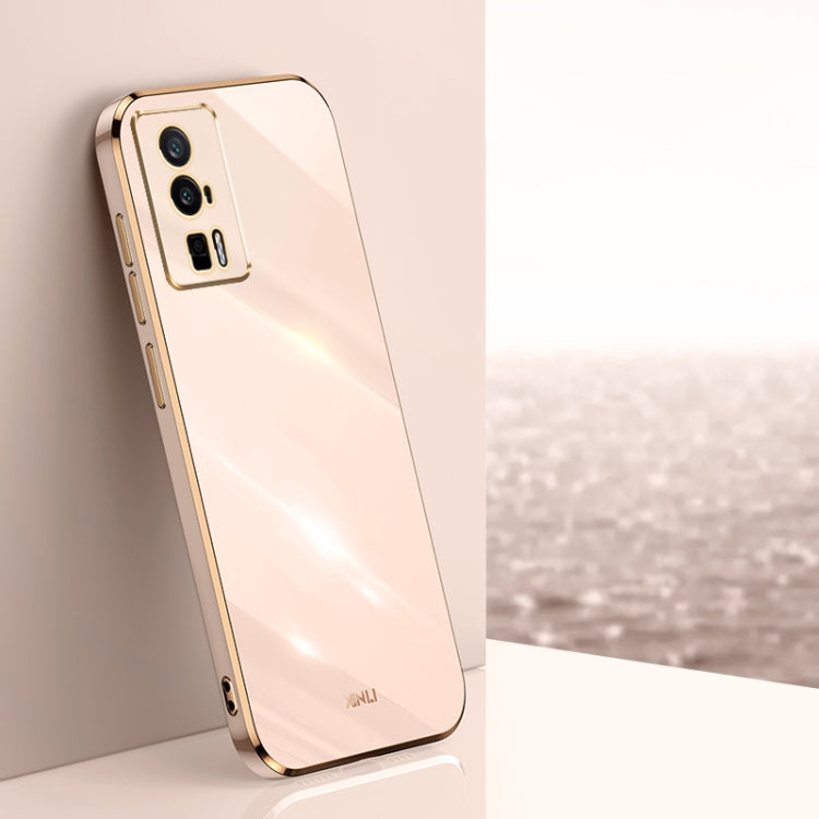 Custodia per telefono in TPU con bordo in oro con placcatura 6D XINLI, For vivo Y02 4G, For Xiaomi Redmi K60, For Xiaomi Redmi K60E