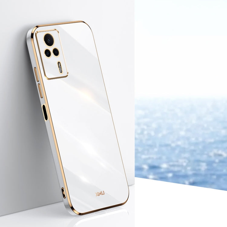 Custodia per telefono in TPU con bordo in oro con placcatura 6D XINLI, For vivo Y02 4G, For Xiaomi Redmi K60, For Xiaomi Redmi K60E