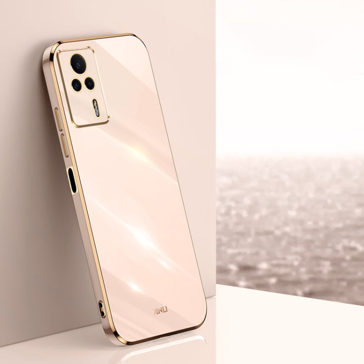 Custodia per telefono in TPU con bordo in oro con placcatura 6D XINLI, For vivo Y02 4G, For Xiaomi Redmi K60, For Xiaomi Redmi K60E