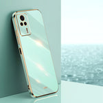 Custodia per telefono in TPU con bordo in oro con placcatura 6D XINLI, For vivo Y02 4G, For Xiaomi Redmi K60, For Xiaomi Redmi K60E