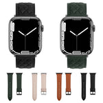 Cinturino per orologio in vera pelle con motivo a rombo per Apple Watch Series 8&7 41mm / SE 2&6&SE&5&4 40mm / 3&2&1 38mm, For Apple Watch Series 8&7 41mm / SE 2&6&SE&5&4 40mm / 3&2&1 38mm
