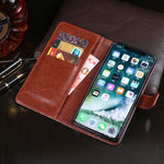 Custodia in pelle con slot carte per iPhone X, XR e XS Max