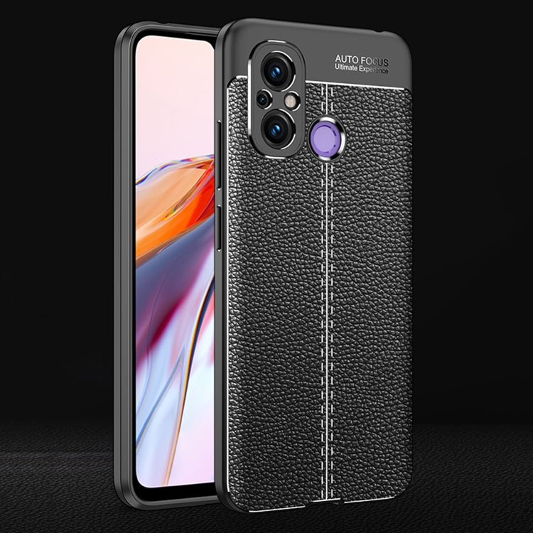 Custodia per telefono in TPU antiurto con texture Litchi, For Xiaomi Redmi 12C, For Honor X9a, For OnePlus 11 5G