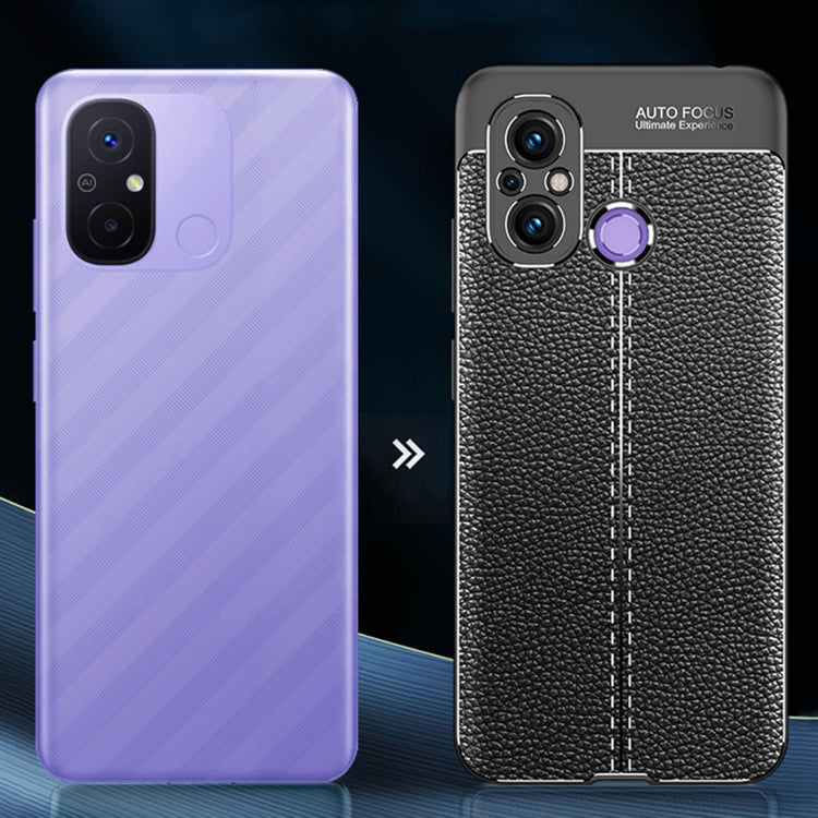 Custodia per telefono in TPU antiurto con texture Litchi, For Xiaomi Redmi 12C, For Honor X9a, For OnePlus 11 5G