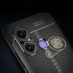 Custodia per telefono in TPU antiurto con texture Litchi, For Xiaomi Redmi 12C, For Honor X9a, For OnePlus 11 5G