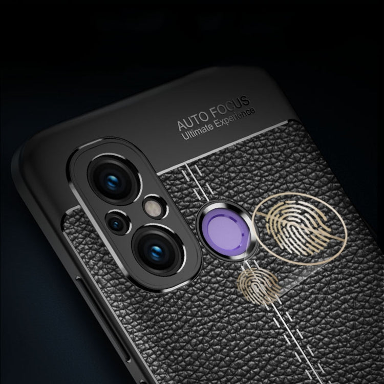 Custodia per telefono in TPU antiurto con texture Litchi, For Xiaomi Redmi 12C, For Honor X9a, For OnePlus 11 5G