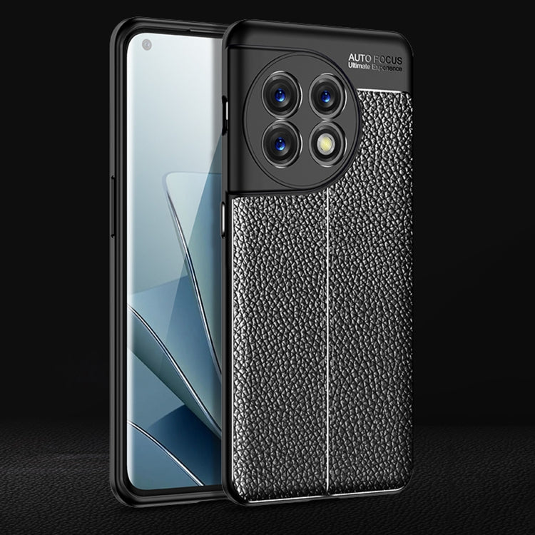 Custodia per telefono in TPU antiurto con texture Litchi, For Xiaomi Redmi 12C, For Honor X9a, For OnePlus 11 5G