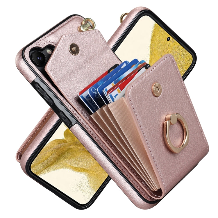 Custodia per telefono con slot per schede RFID con supporto ad anello, For Samsung Galaxy S24 Ultra 5G, For Samsung Galaxy A54 5G, For Samsung Galaxy S23 5G, For Samsung Galaxy S24+ 5G